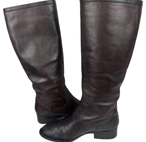 Ralph Lauren Lauren  Tall Brown Leather Riding Boots