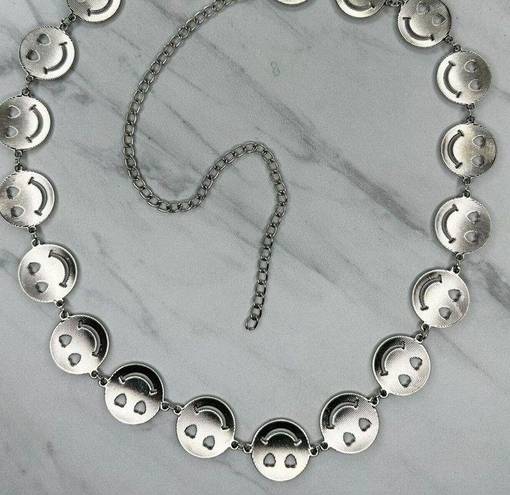 Altar'd State  Heart Eyes Smiley Face Metal Chain Link Belt Size Small S Medium M