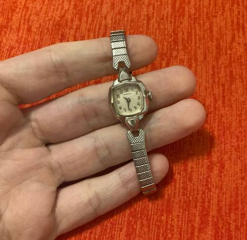 Caravelle Woman’s stainless steel Swiss wind up  by bulova wrist watch!