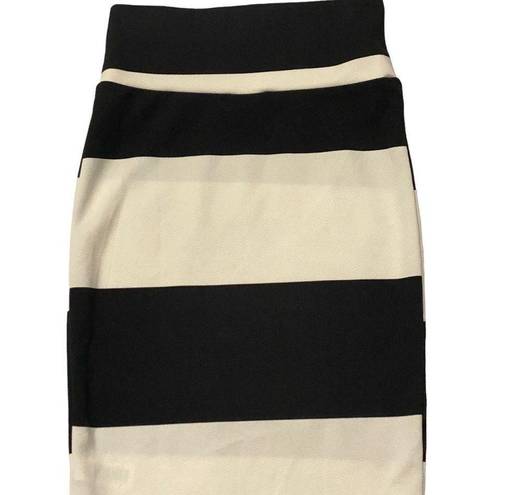 LuLaRoe  Black and White Cassie Pencil Skirt