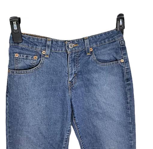 Levi Strauss & CO. 516 Super Low Stretch Bootcut Blue Jeans Juniors 3