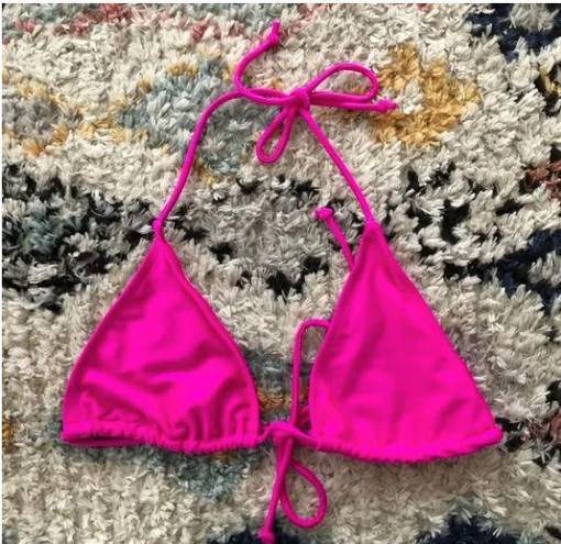 Princess Polly Motel Pami Magenta Triangle Bikini Top L