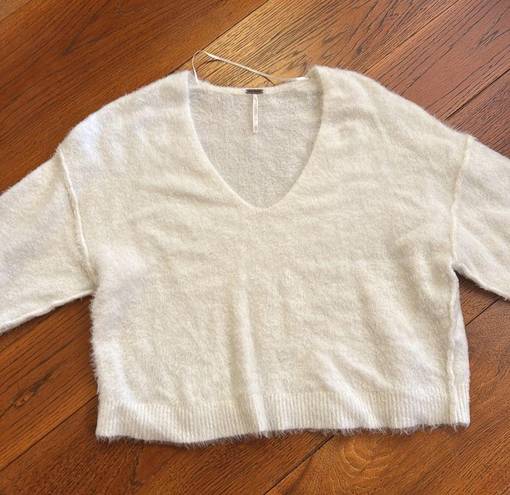 Free People Free White People Cropped Sweater