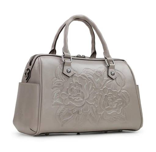 Patricia Nash SKYE Stone Rose Tooled Satchel Bag  NWT  SH102