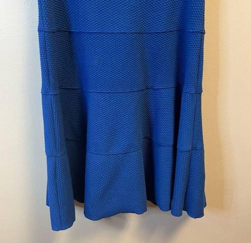 Rebecca Taylor  Dress Short Sleeve Diamond Texture Dress in Royal Blue Sz 2 GUC