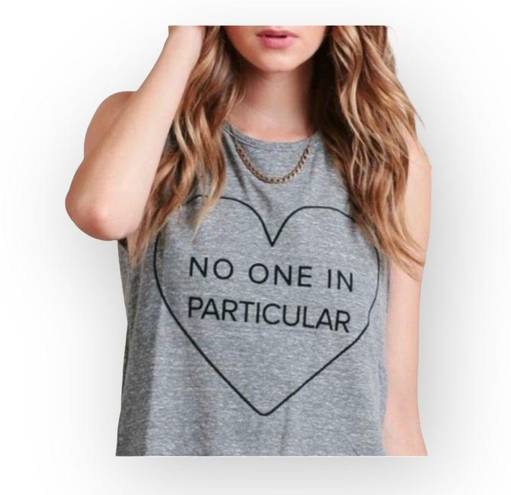 Lovers + Friends new  ♥︎ No One in Particular Muscle Tee Tank ♥︎ Sweatshirt Grey