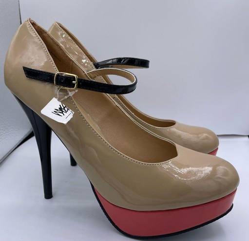 Mossimo Supply Co Mossimo glossy platform high heels women’s Size 10