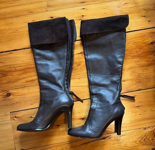 Ralph Lauren  Beatrice Tall Dark Brown Boots