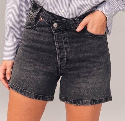 Abercrombie & Fitch Abercrombie black denim shorts