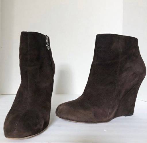 Sam Edelman Wilma Brown Suede Ankle Booties