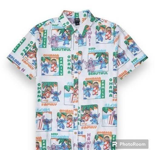 Disney Lilo & Stitch Character Allover Print Woven Button-Up(Unisex)