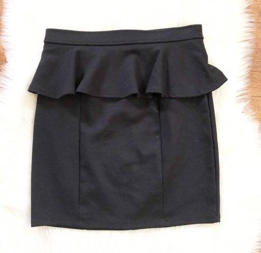 American Eagle  Black Peplum Pencil Skirt