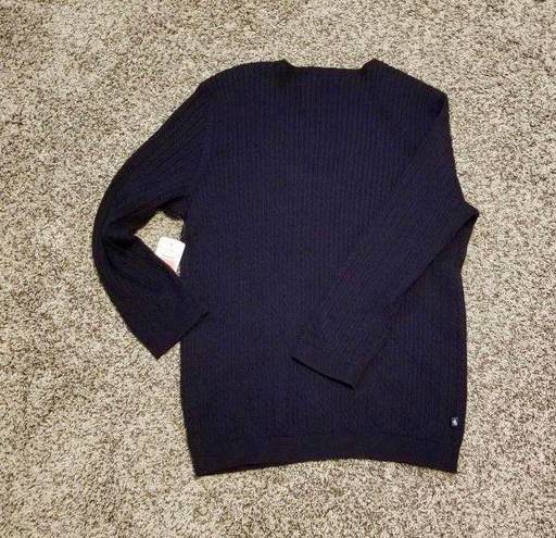 Polo Rhalp Lauren Cable-Knit Wool-Cashmere V-Neck O Sweater Size M  New