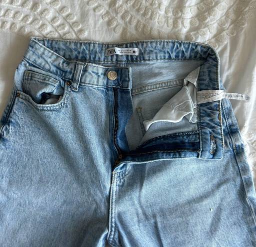 ZARA blue jeans straight leg size US 6