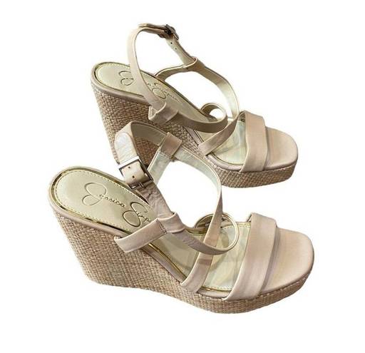 Jessica Simpson  Salona Strappy Wedge Sandals Sz 9 NWOT