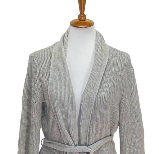 CAbi  Tie Waist Cardigan Gray Size M Minimalist Beach Coastal Boho Stealth Wealth