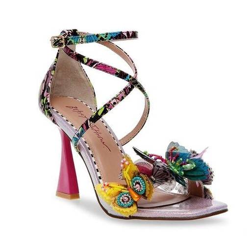 Betsey Johnson  Everlee Sandals, Lilac Multi, Size 6 New in Box