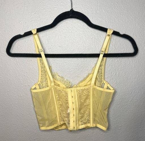 Victoria's Secret Yellow Dream Angels Lace Corset