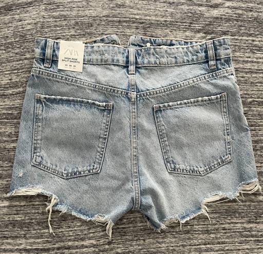 ZARA High-Rise split shorts