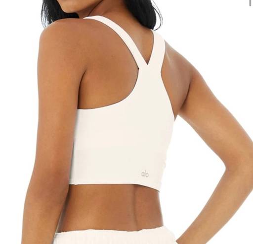 Alo Yoga Airbrush Real Bra Tank medium ivory