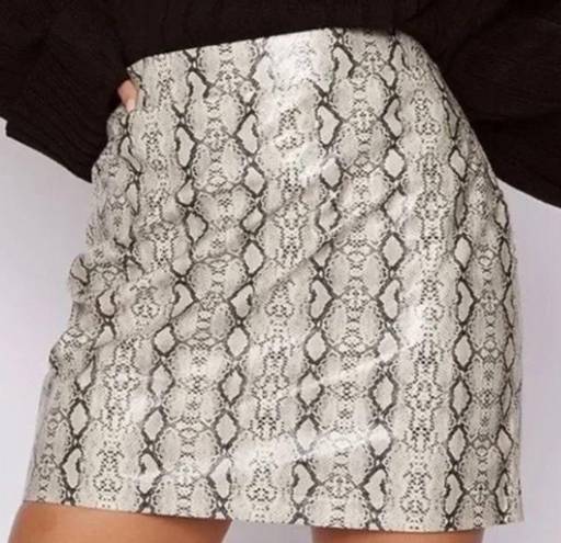 Altar'd State Snakeskin Leather Skirt