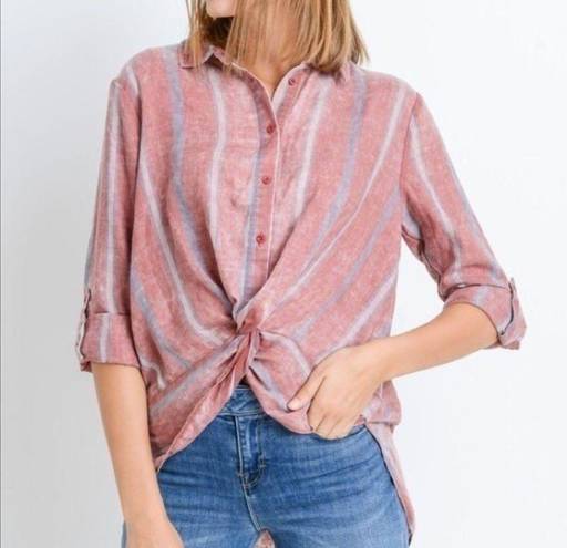 Paper Crane  Burnout Plaid shirt