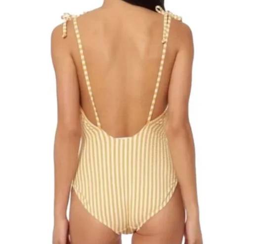 Jessica Simpson Striped One Piece Bathing Suit