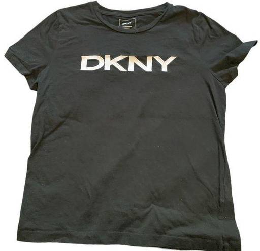 DKNY  EVERYWHERE TEE SHIRT SIZE MED BLACK GUC #1245