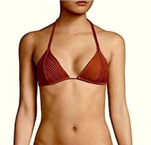 PilyQ  Isla triangle bikini top. Medium . NWT