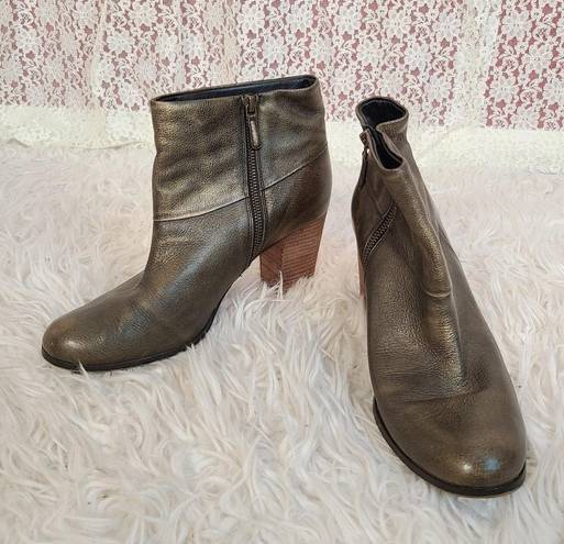 Cole Haan  cassidy ankle metallic Copper Heeled boots 

size 11B