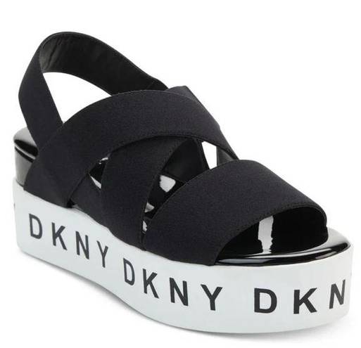 DKNY  Clare Open Toe wide strap chunky Platform Sandals Women's Size 9.5