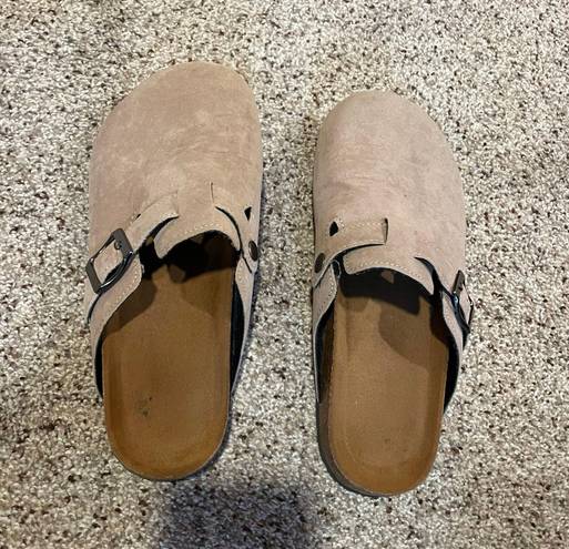 Suede Clogs Size 6.5