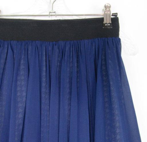 Rag and Bone  Blue Silk Blend Pleated A-Line Pull-On Skirt Women’s Size 26/2