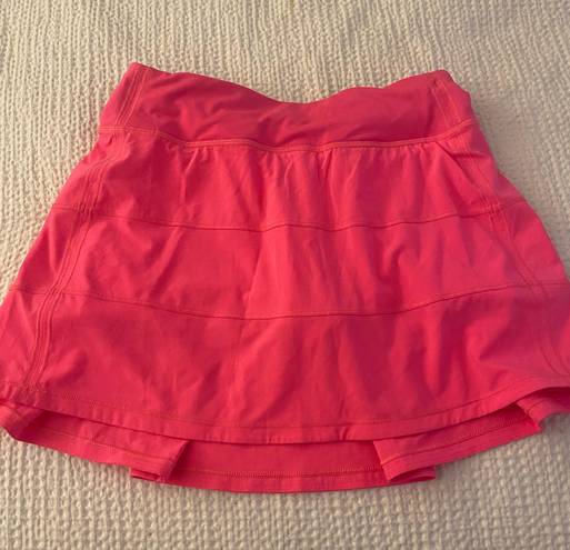 Lululemon Pink Highlight Pace Rival Skirt