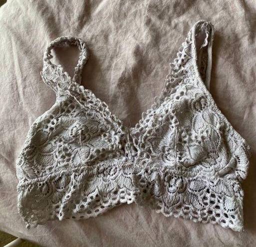 Aerie  White Lace Bralette Size Small