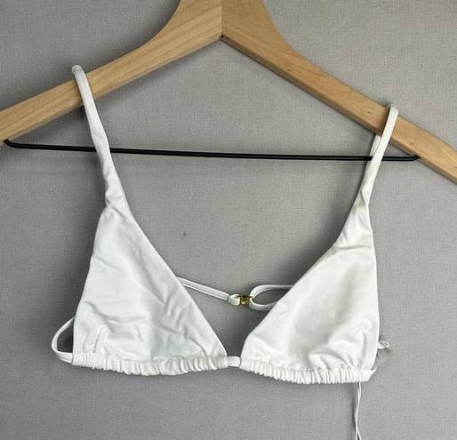  Swim Andie x Demi Moore Tropez Triangle Swim Top White Size Small