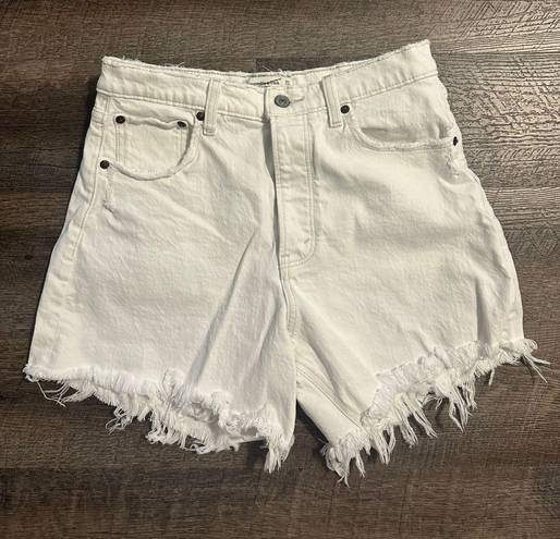 Abercrombie & Fitch White Denim Shorts