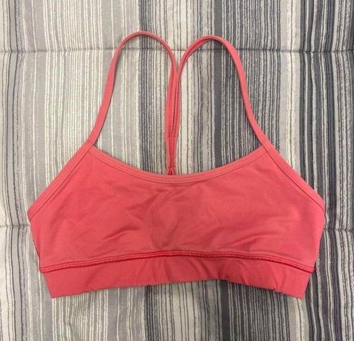 Lululemon  Salmon Pink Flow Y sportsbra IV in Boom Juice