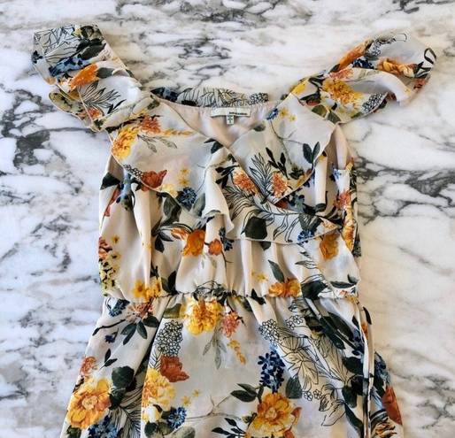 June and Hudson  Floral Ruffle Wrap Dress