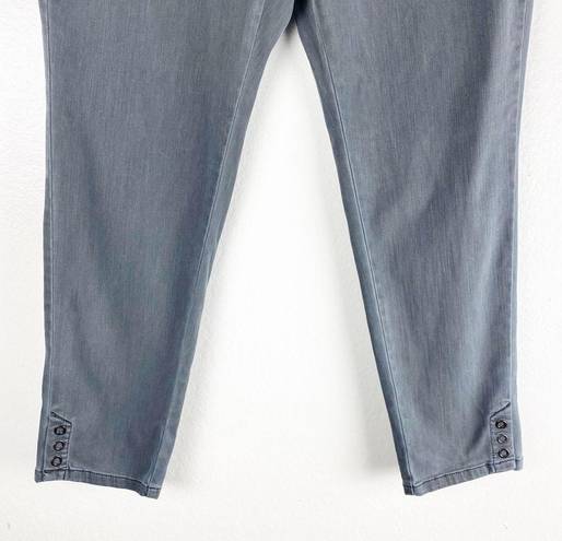 J.Jill  Gray Wash High Rise Ankle Jeans, Size 28