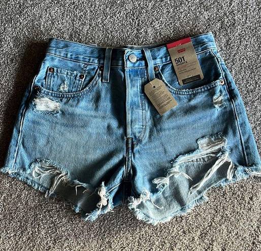 Levi’s NWT  501 High Rise Denim Shorts Jean 26