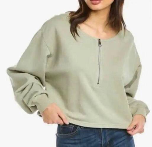 Good American Sweat Top Sage Green