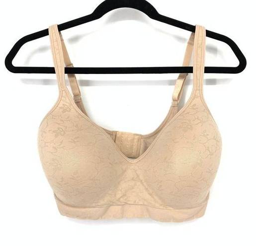 Carole Hochman  Bra Women's Size XL Wirefree Seamless Comfort Soft Stretch Beige