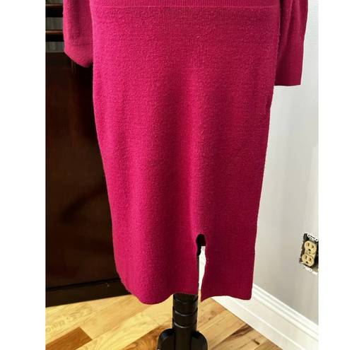 Chelsea28 Womens Sweater Dress Pink Stretch Midi Cold Shoulder Long Sleeve S New