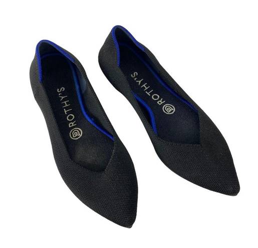 Rothy's Rothy’s Black The Point Pointed Toe Flats Slip On Ballet