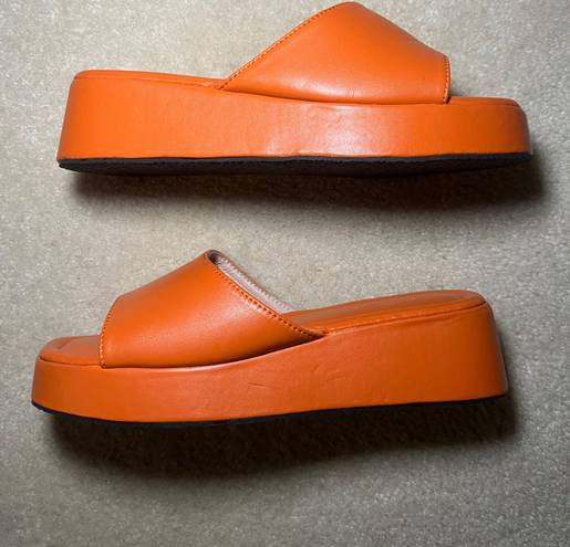 Peppermayo Cult Avenue  Orange Ambrose Mules | US 7