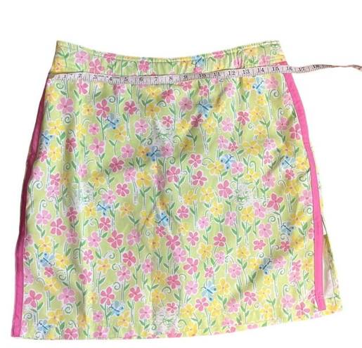 Lilly Pulitzer Eagle Skort “Palm Green Speck Print” size 6 white label