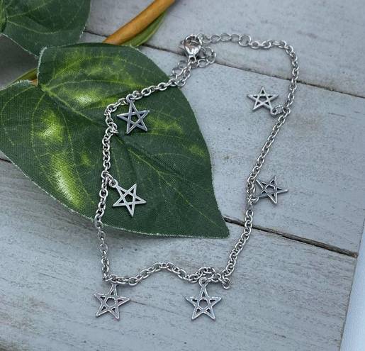 Stainless Steel Pentagram Star Anklet