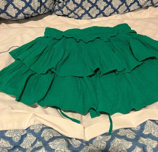 Green Mini Skirt