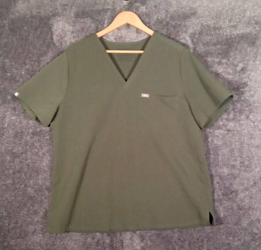 FIGS Catarina one pocket scrub top limited edition moss color vneck size XXLARGE